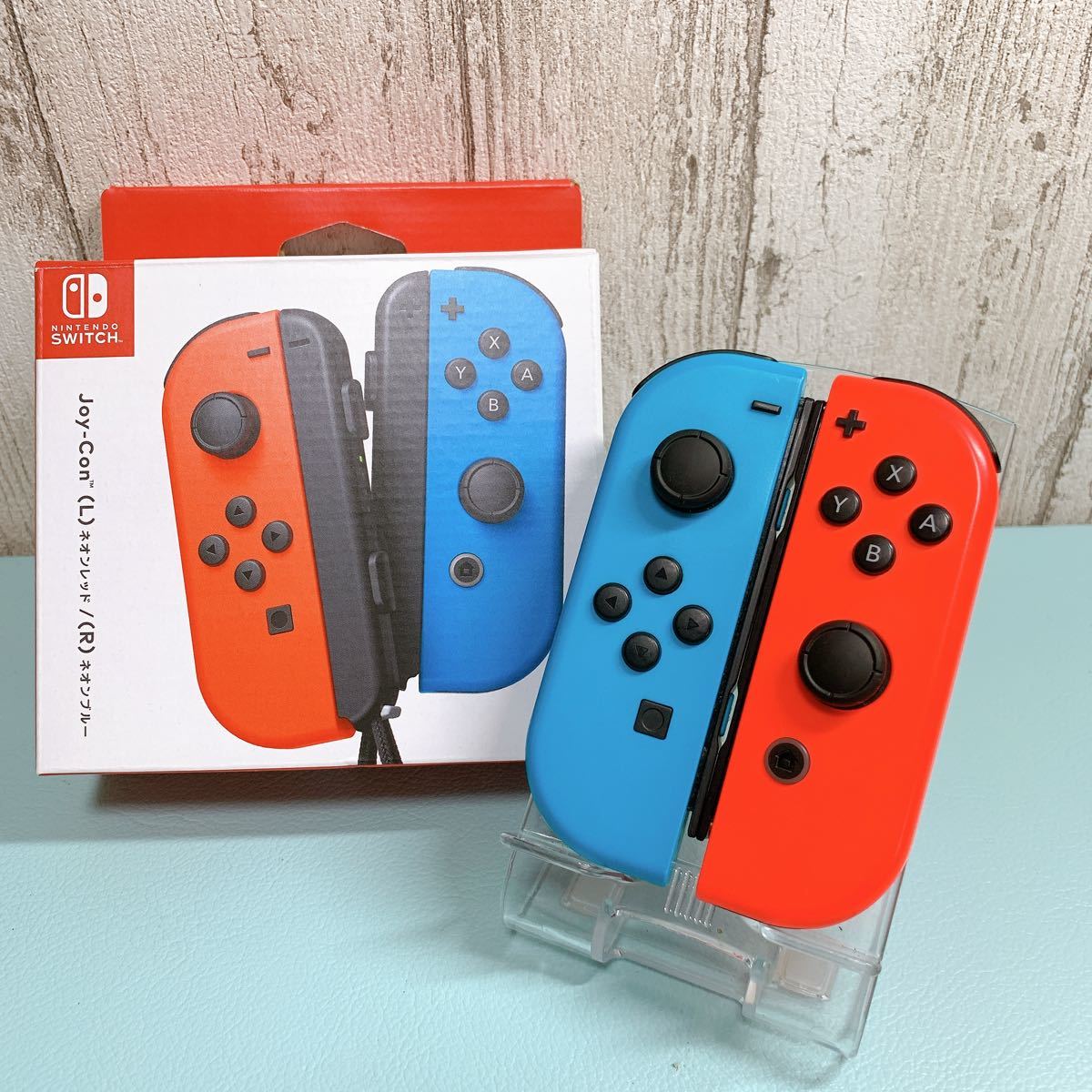 美品 人気カラー ブルー レッドSwitch 左右セットジョイコンJoy-Con