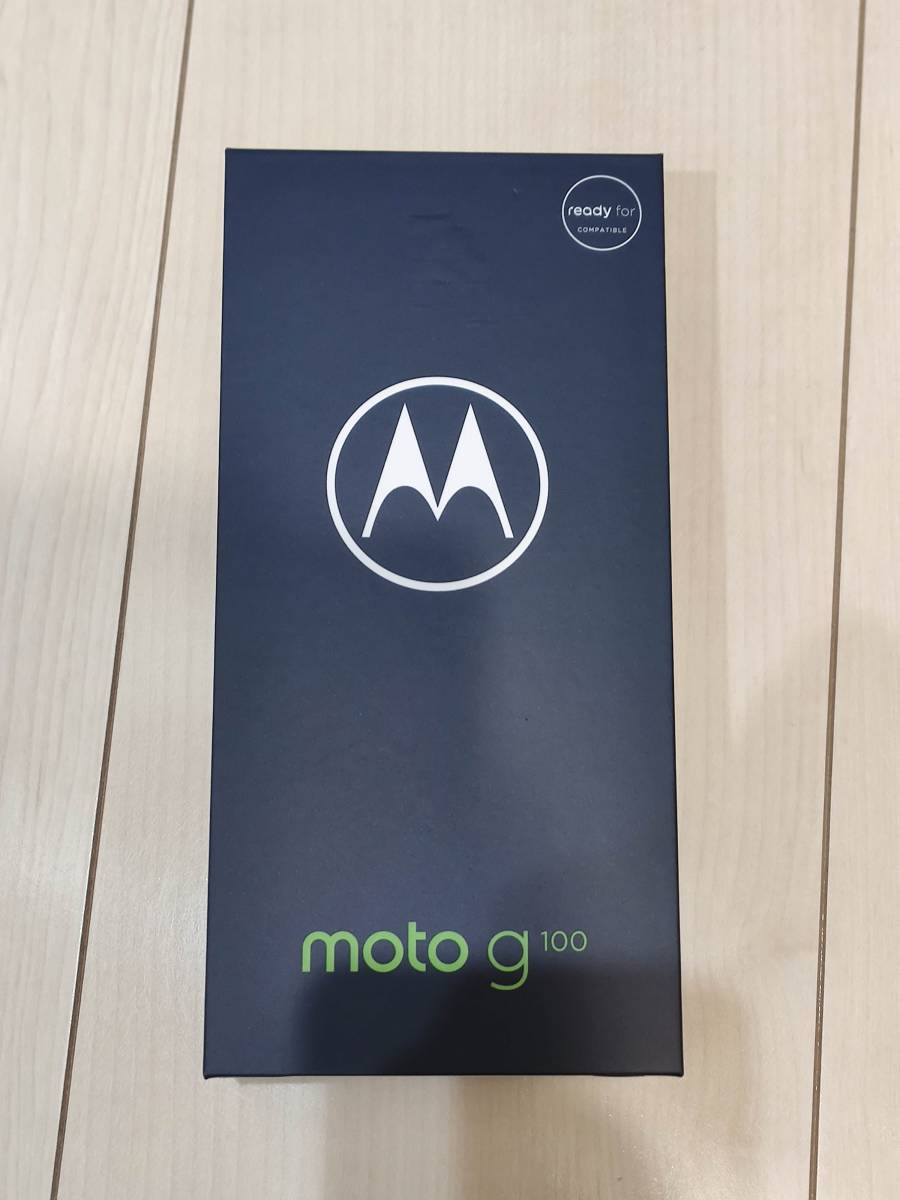 新品未開封 モトローラ moto g100 SD870 8G/128G イリディセントスカイ 国内正規品 SIMフリー_画像1