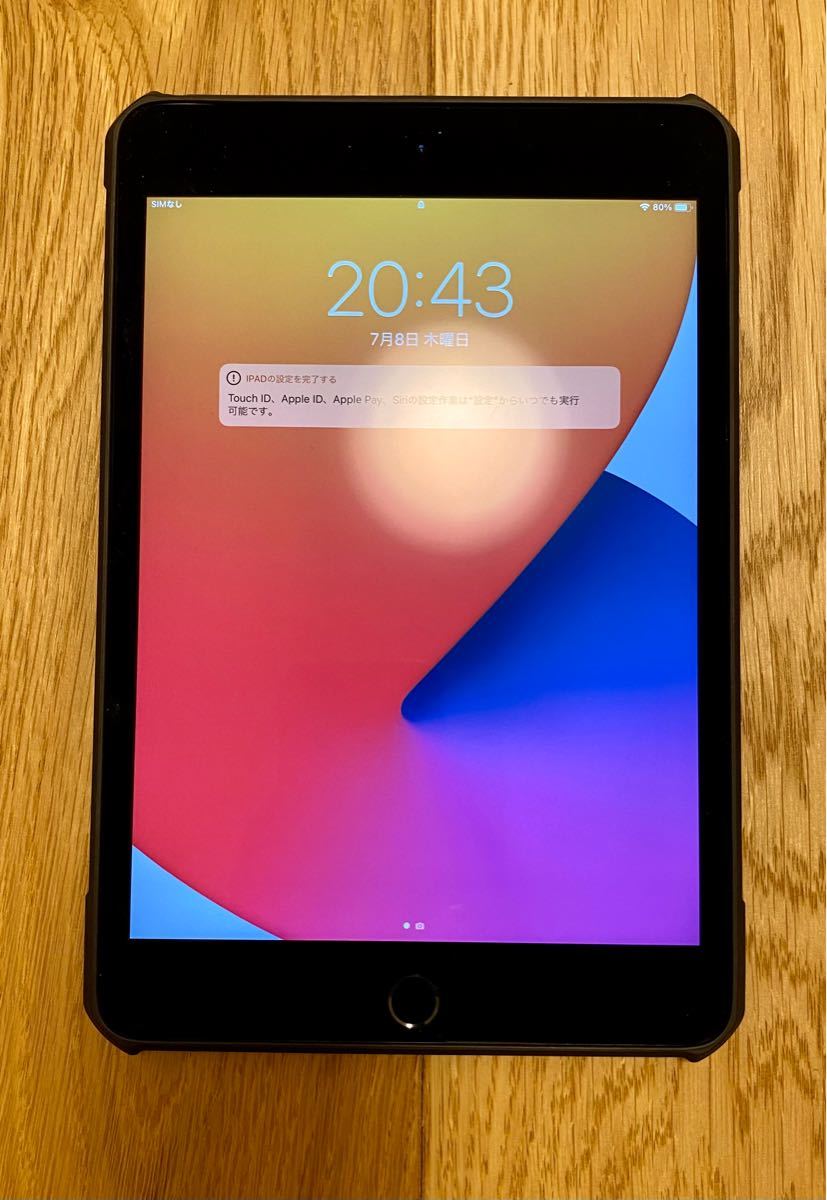 Apple iPad mini4 simフリー128GB Wi-Fi+セルラー スペースグレイ本体・箱・付属品完備