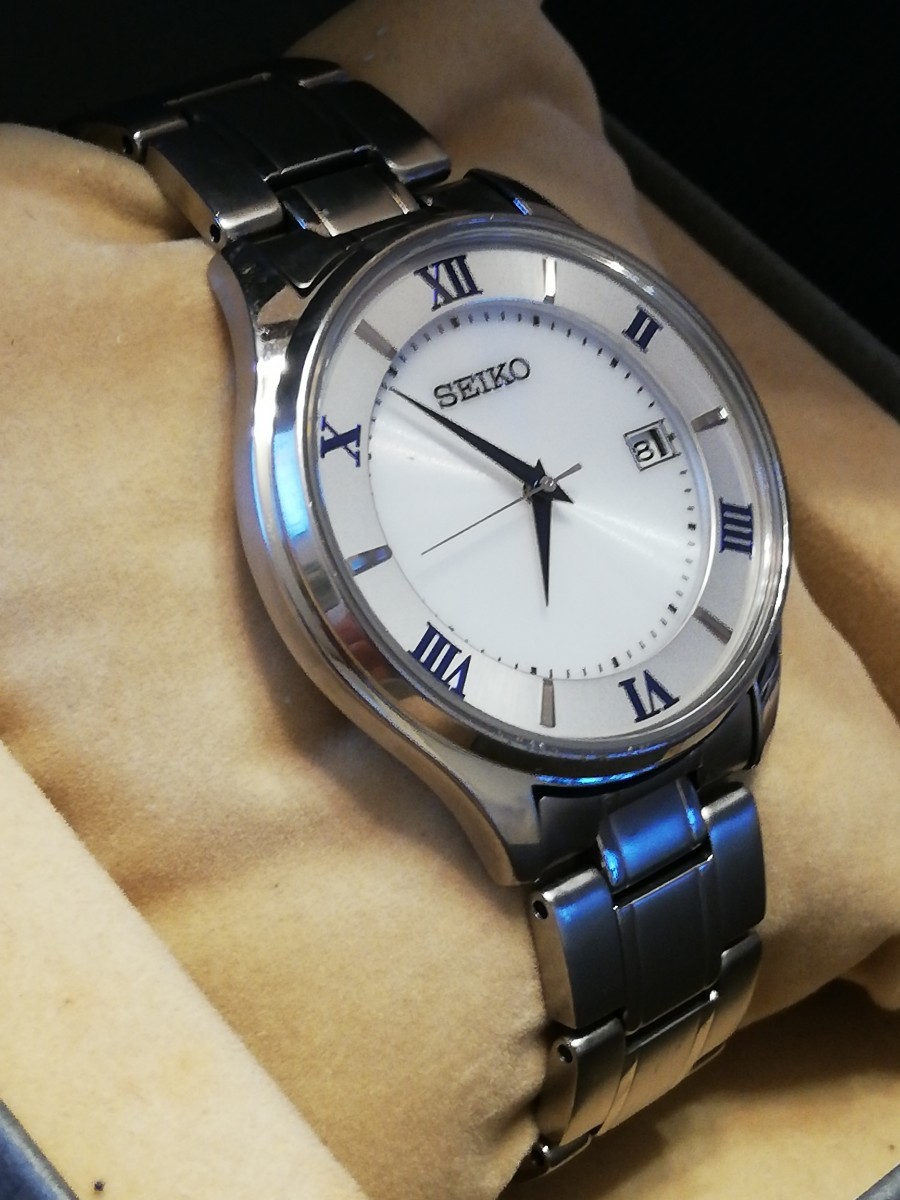 ソーラー】SEIKO セイコー チタニウム V157-0CZ0青針|Yahoo ソーラー】SEIKO セイコー チタニウム V157-0CZ0青針|Yahoo