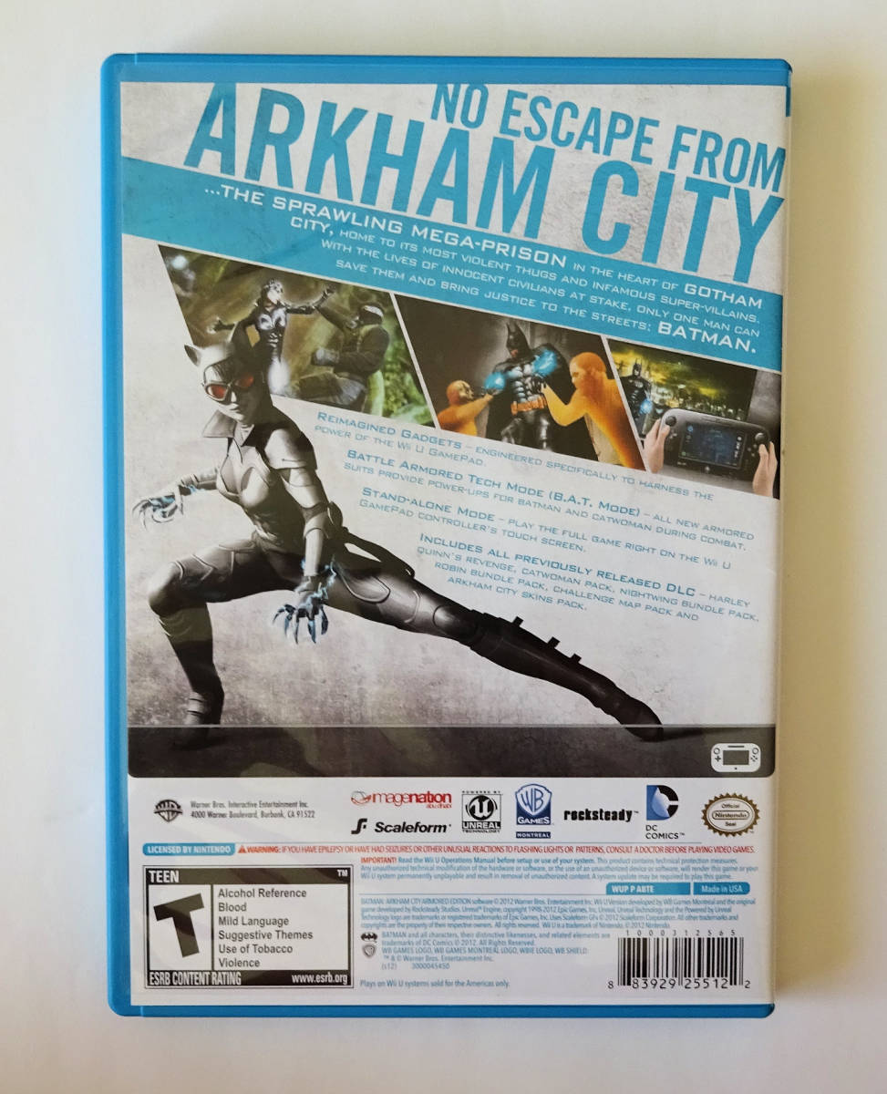 WiiU BATMAN ARKHAM CITY ARMORED EDITION 北米版 バットマン:アーカム・シティ アーマード・エディション ★ NINTENDO WII U