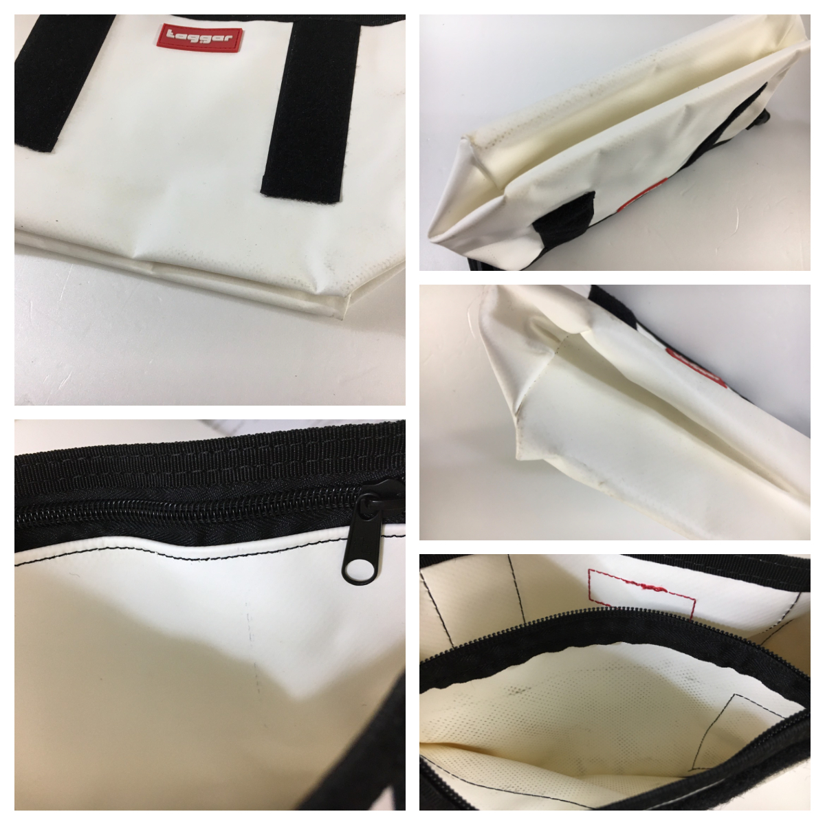 [ with defect ]Tagger Mini messenger bag white that 5