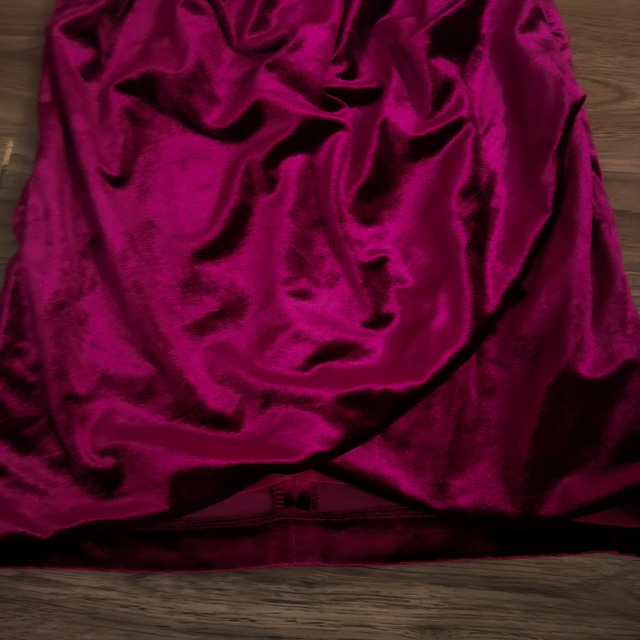 JEWELS ドレス ワンピース Sサイズ ピンク系 赤系 花柄 切替 オフショルダー フリル パーティー 衣装 フォーマル イベント ジュエルズ_画像4