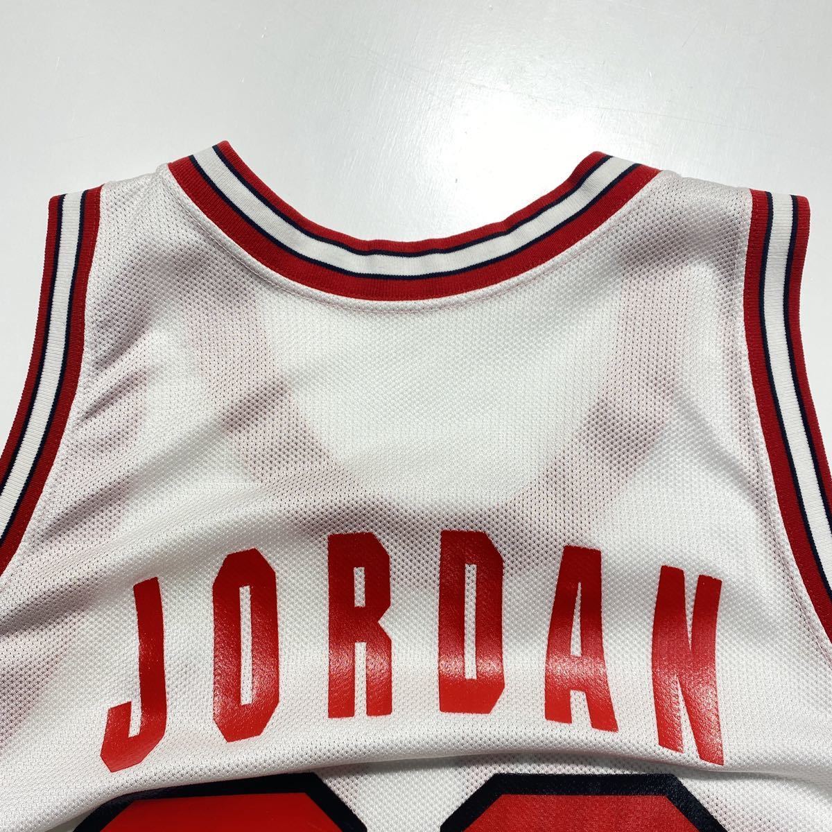 【44】90s Champion NBA Chicago Bulls JORDAN 90年代 チャンピオン シカゴブルズ ジョーダン ユニフォーム  赤ネーム レア USA製 G1047