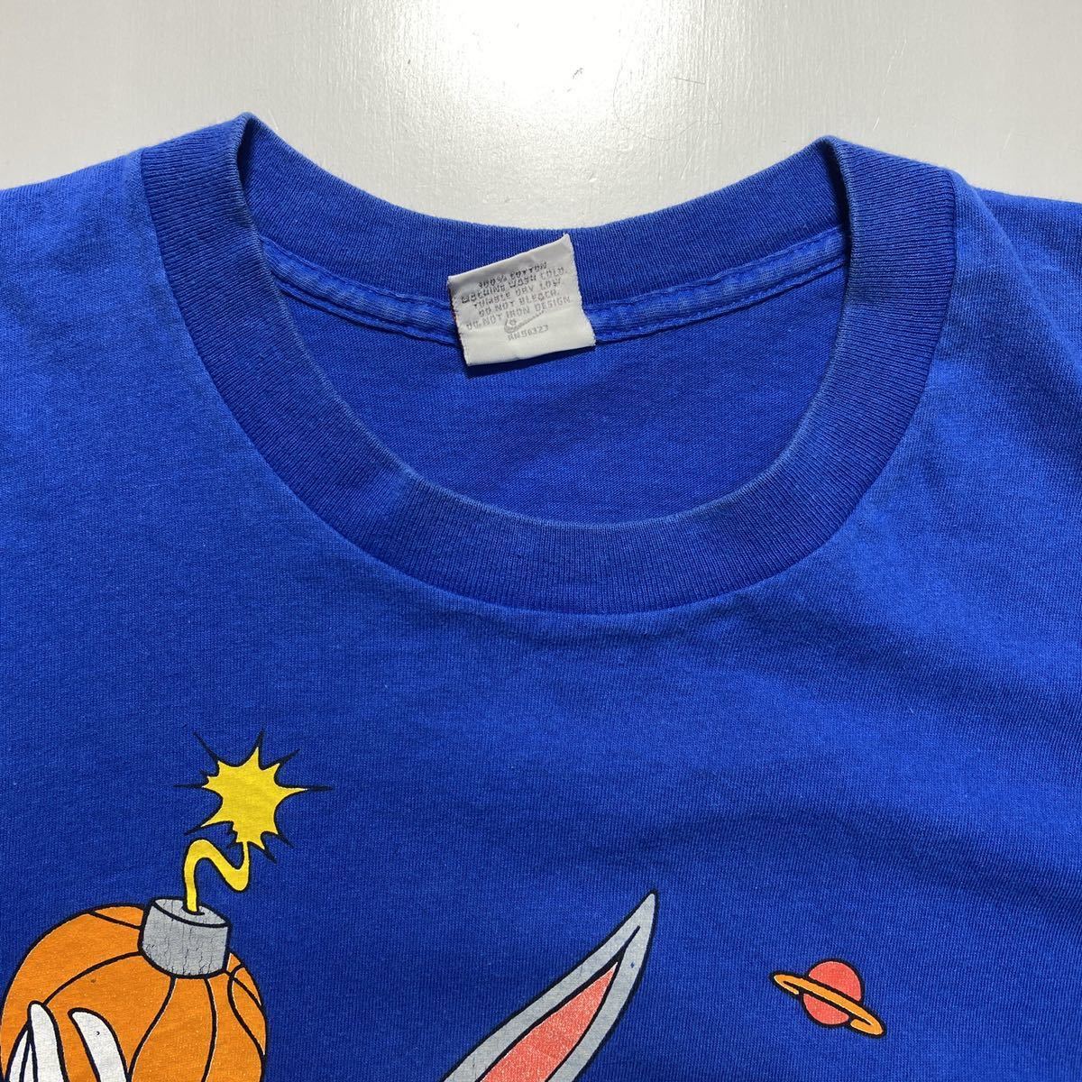 【XXL】90s NIKE HARE JORDAN LOONEY TUNES Print Tee 90年代 ナイキ ハレ ジョーダン ルーニーテューンズ プリント Tシャツ G1079_画像3