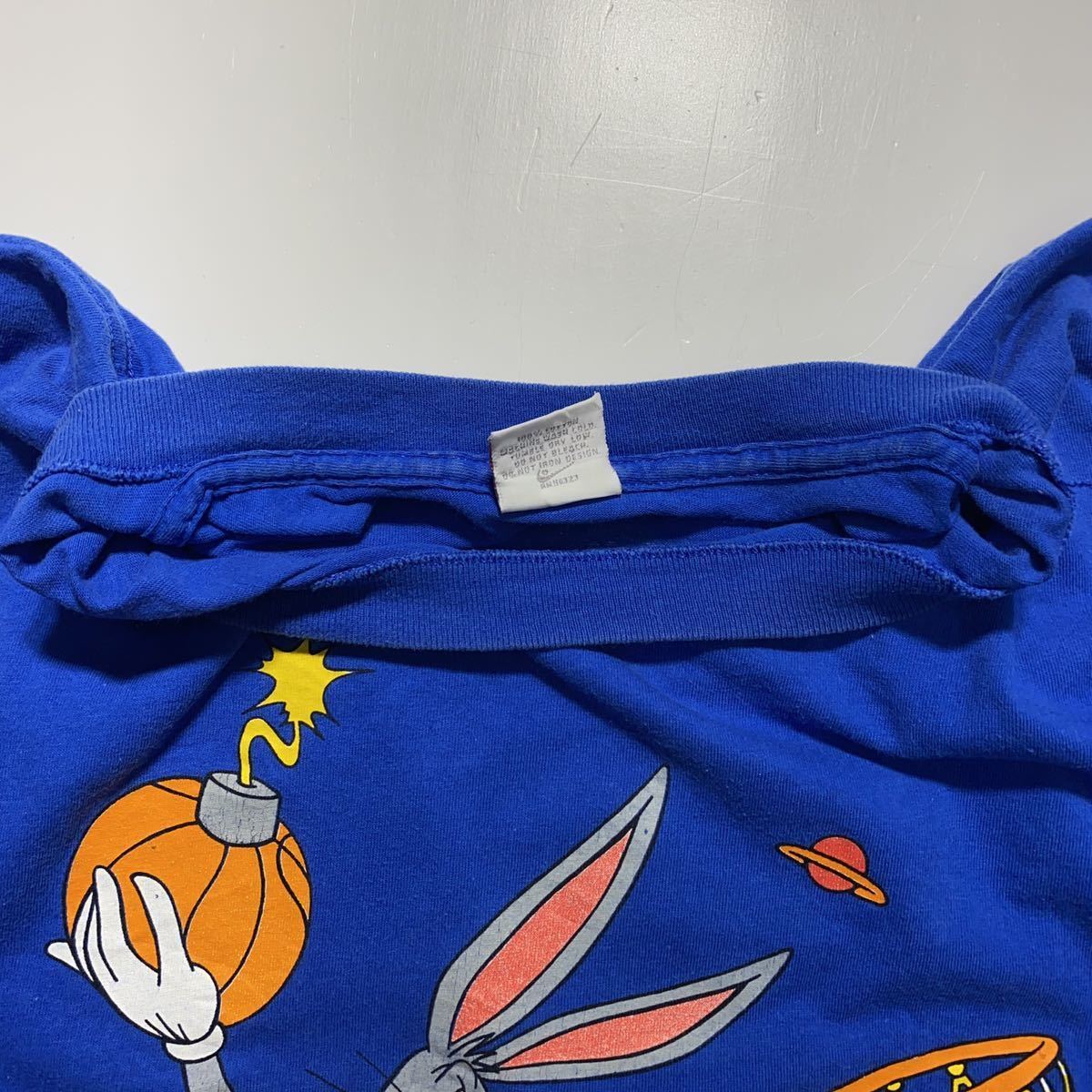 【XXL】90s NIKE HARE JORDAN LOONEY TUNES Print Tee 90年代 ナイキ ハレ ジョーダン ルーニーテューンズ プリント Tシャツ G1079_画像4