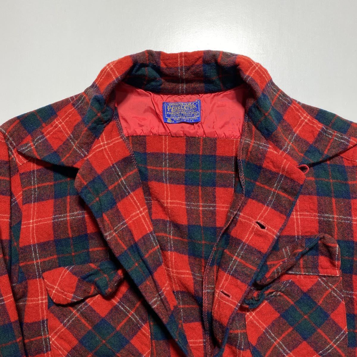 【XL】70s PENDLETON Flannel shirt 70年代 ペンドルトン フランネル シャツ ネルシャツ USA製 ウールシャツ G1202_画像4