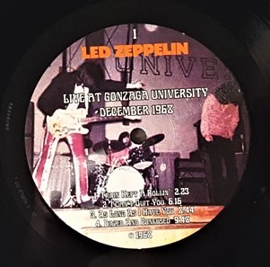 Led Zeppelin レッド・ツェッペリン - Live At Gonzaga University 30th December 1968 300枚限定アナログ・レコード