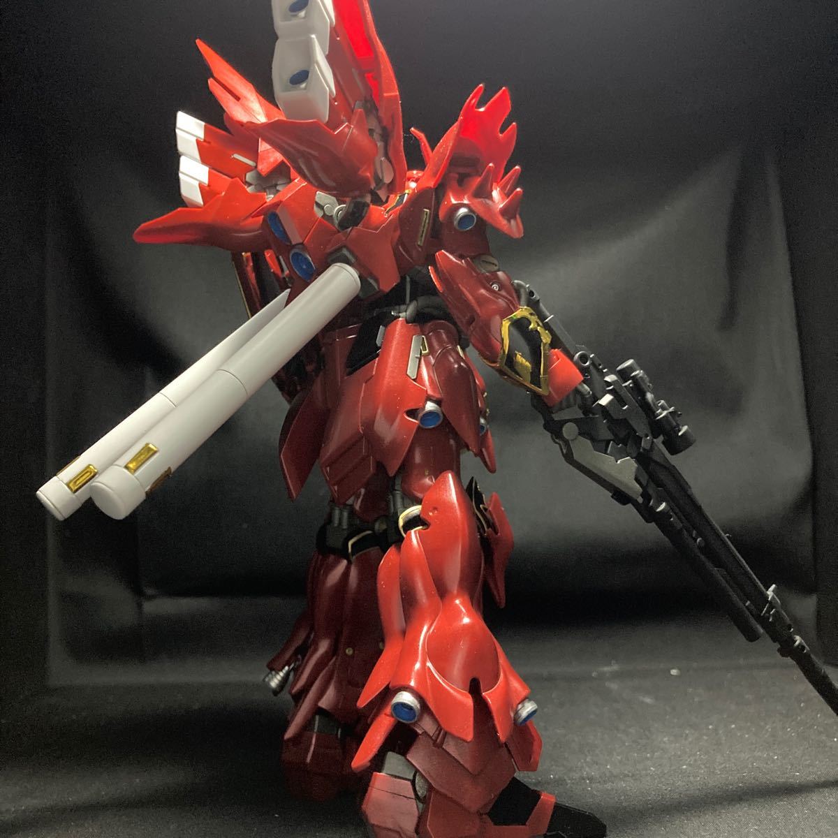 ジャンク】HG シナンジュ 1/144 筆塗り全塗装完成品 プラモデル ジャンク】HG シナンジュ 1/144 筆塗り全塗装完成品 プラモデル