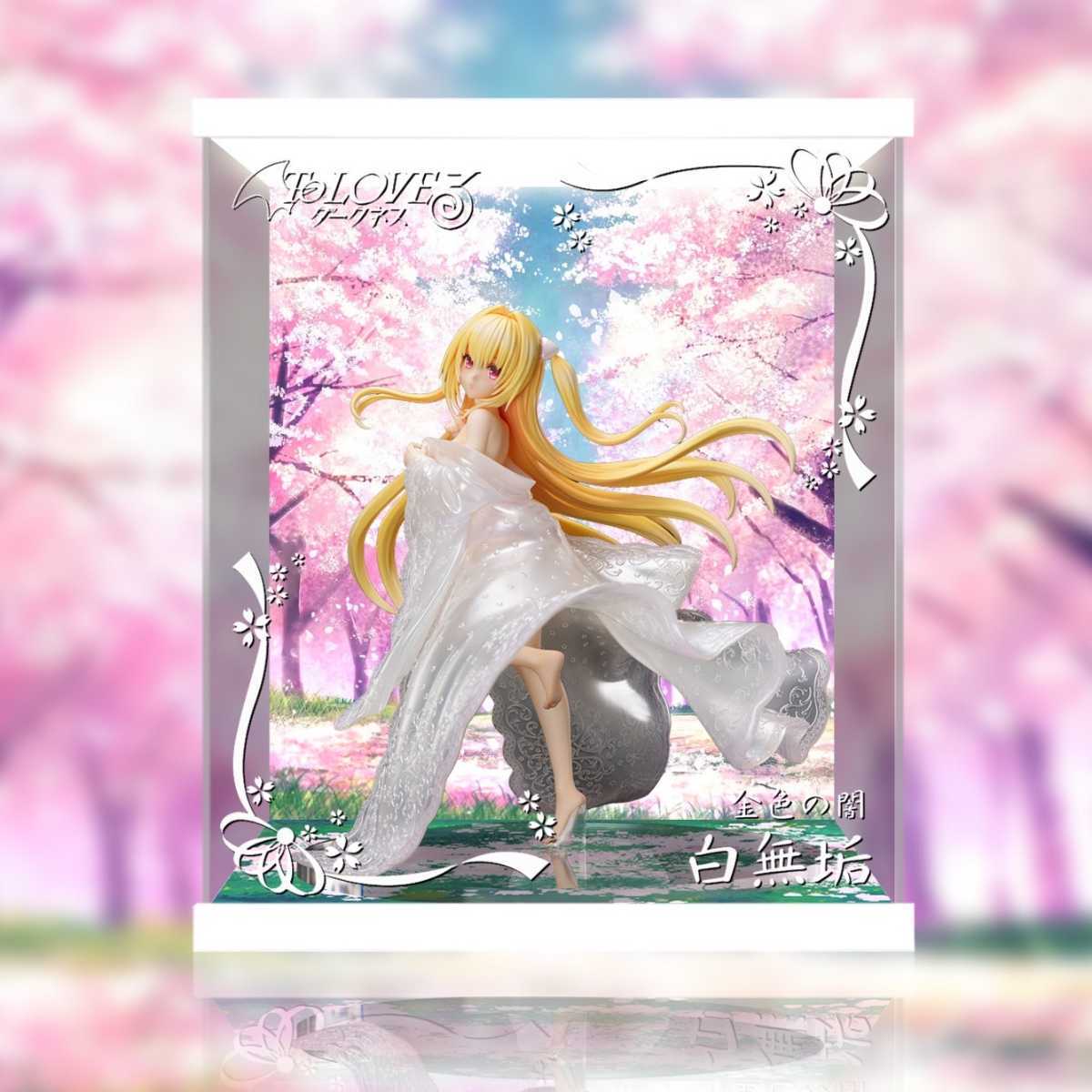 To LOVE.-....- dark nes gold color. . wedding kimono shiromuku 1/7 scale F:NEX / exclusive use / figure case exhibition case LED lighting acrylic fiber showcase 