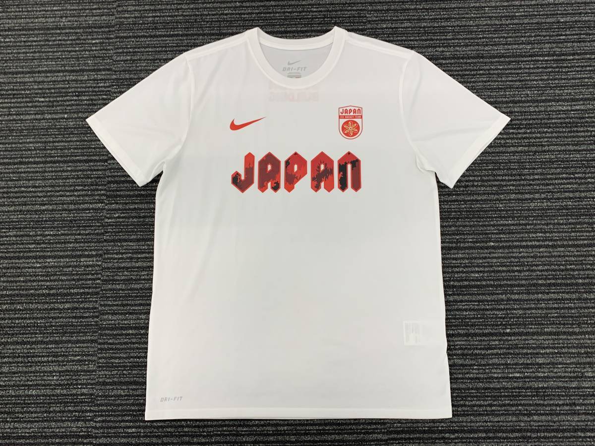 【選手支給】2016 アイスホッケー 日本代表 男子 NIKEナイキ 室内/夏季屋外 非売品トレーニングトップスTシャツ 練習着／オリンピック五輪