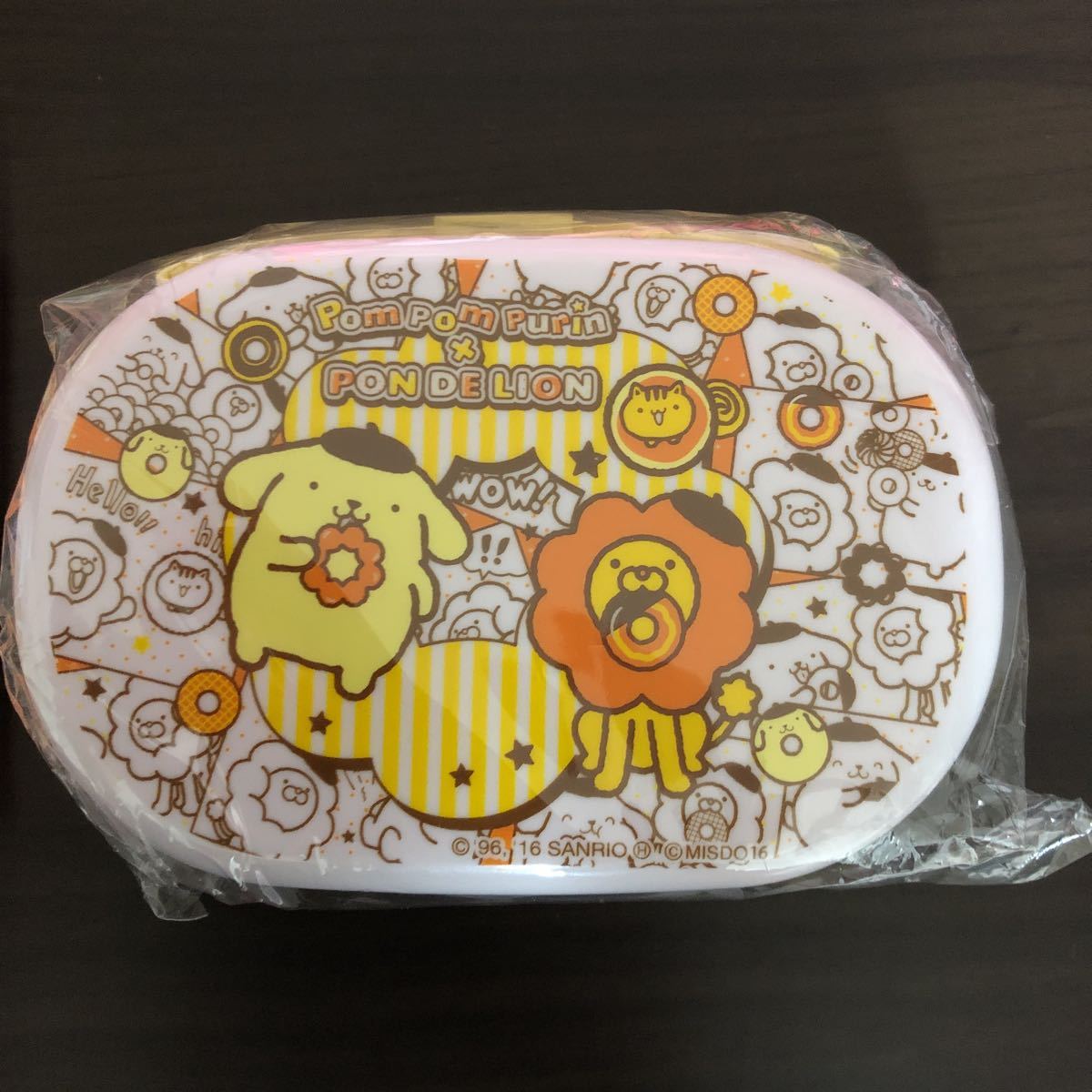 ポムポムプリン　ミスド　お弁当箱　ランチボックス　ポンデライオン　ランチクロス　★新品★ 非売品_画像2