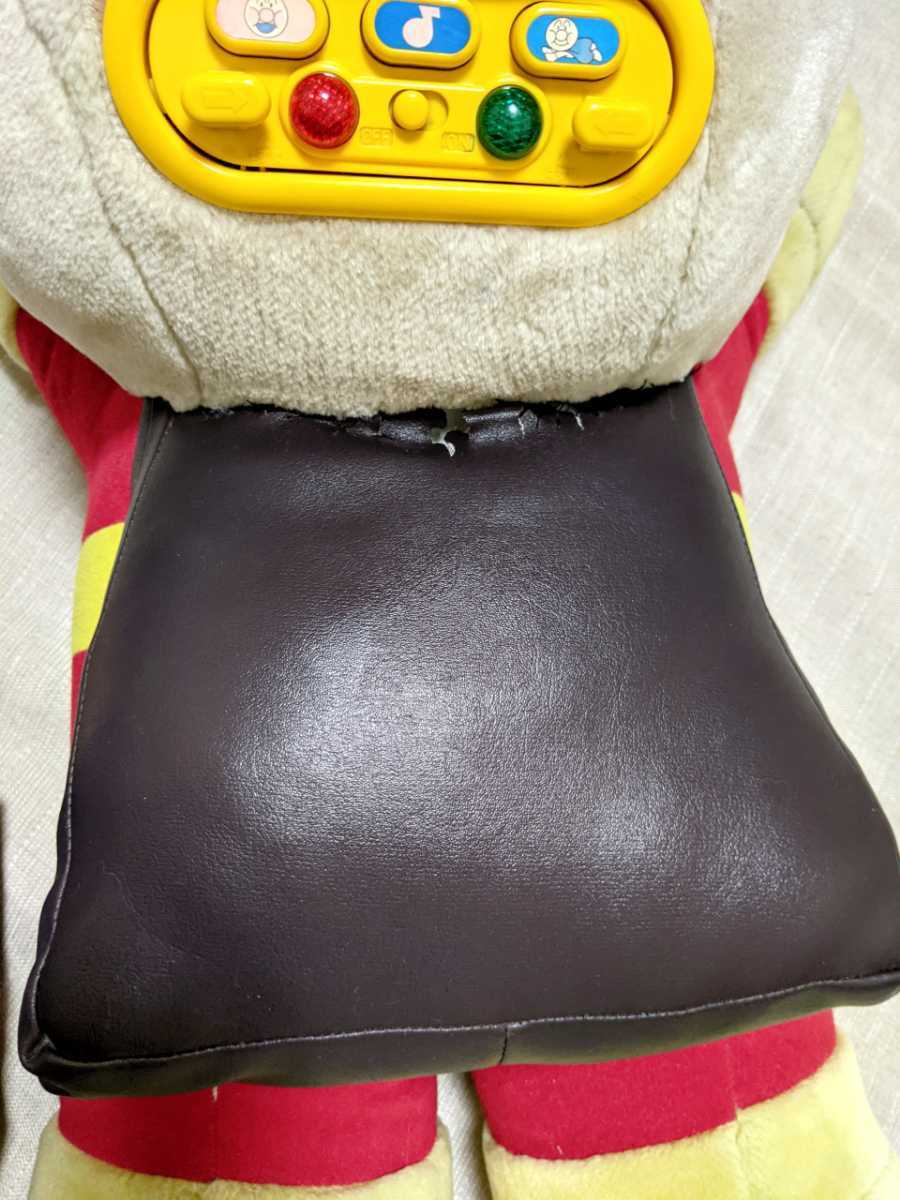 1994 rare SEGA Sega Soreike! Anpanman extra-large 77cm passenger use large soft toy vehicle music sound ..... sound toy Vintage 