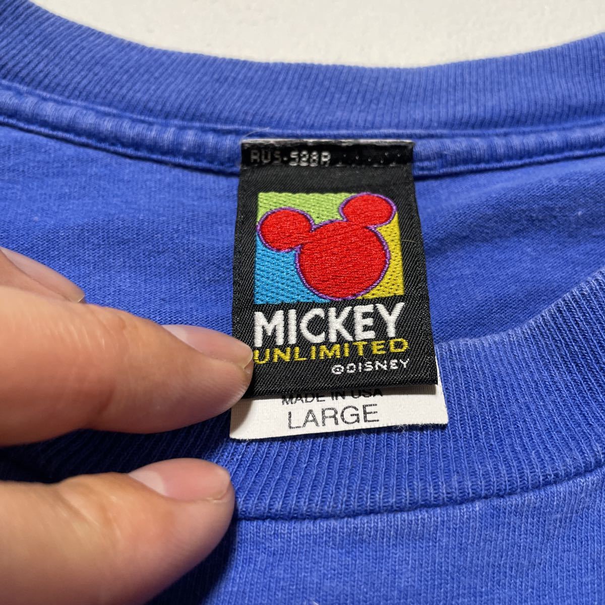 【Lサイズ】90年代 ミッキーマウスTシャツ ディズニー ヴィンテージ USA製 Disney 半袖Tシャツ Mickey Mouse 大き目_画像5