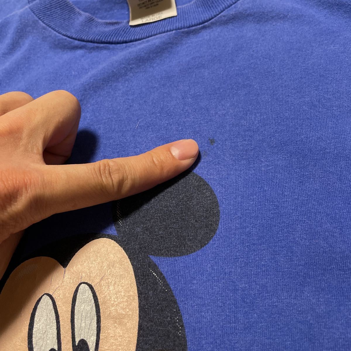 【Lサイズ】90年代 ミッキーマウスTシャツ ディズニー ヴィンテージ USA製 Disney 半袖Tシャツ Mickey Mouse 大き目_画像7