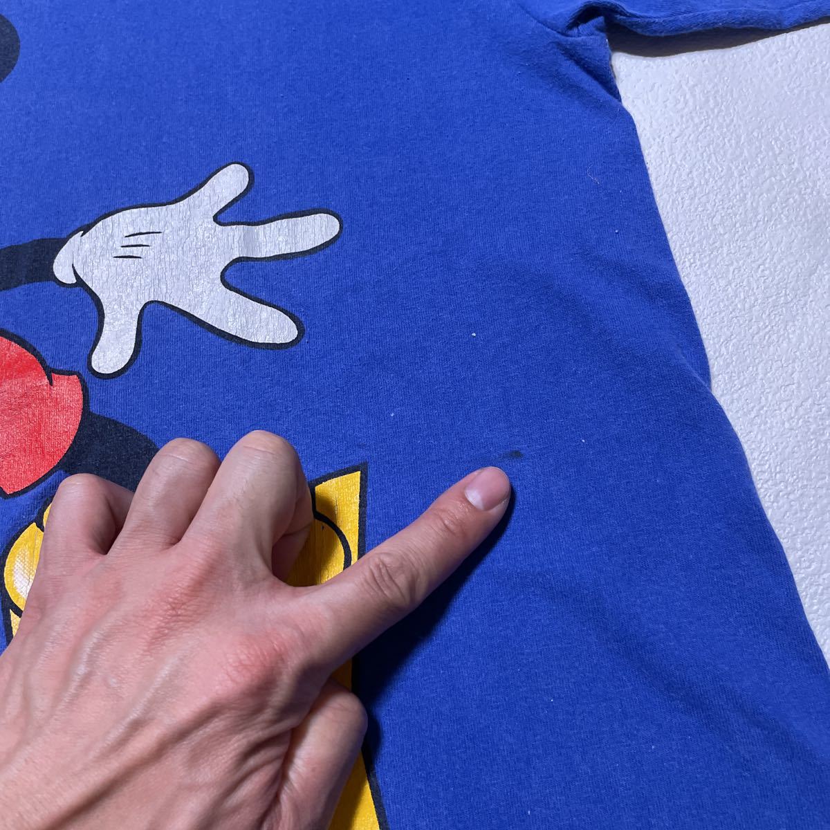 【Lサイズ】90年代 ミッキーマウスTシャツ ディズニー ヴィンテージ USA製 Disney 半袖Tシャツ Mickey Mouse 大き目_画像3