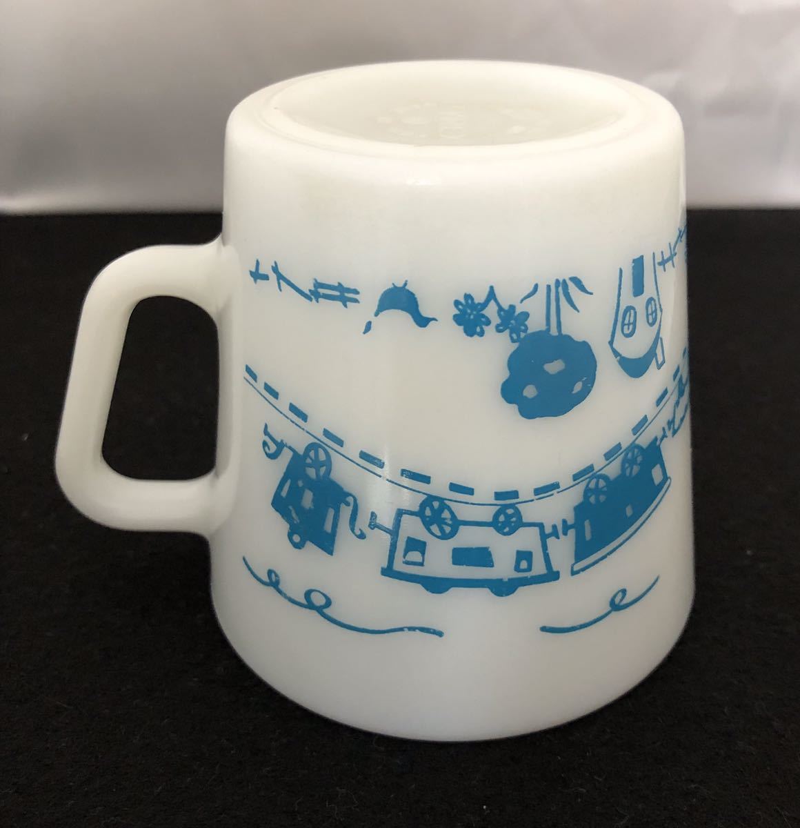  Pyrex PYREX * TRADE MARK*. car blue * ② mug 