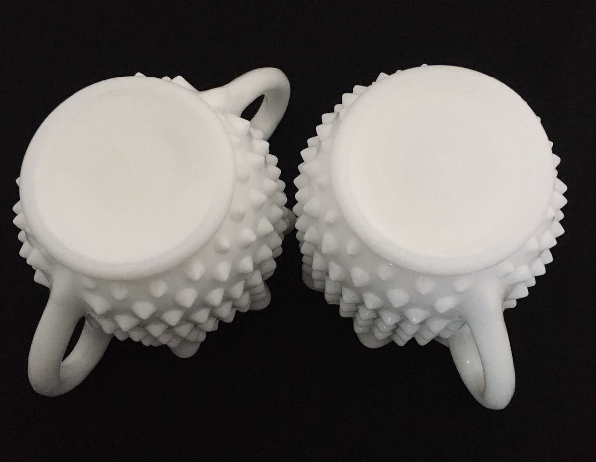 フェントン FENTON ミルクグラス シュガー&クリーマー | ginecosofia.com