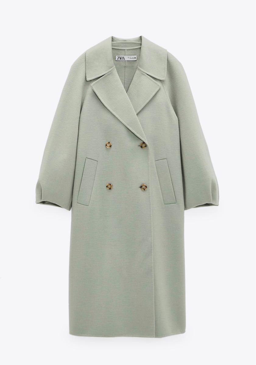 新品タグ付定価2万円 ZARA ウールオーバーサイズコート ペール 新品タグ付定価2万円 ZARA ウールオーバーサイズコート ペール