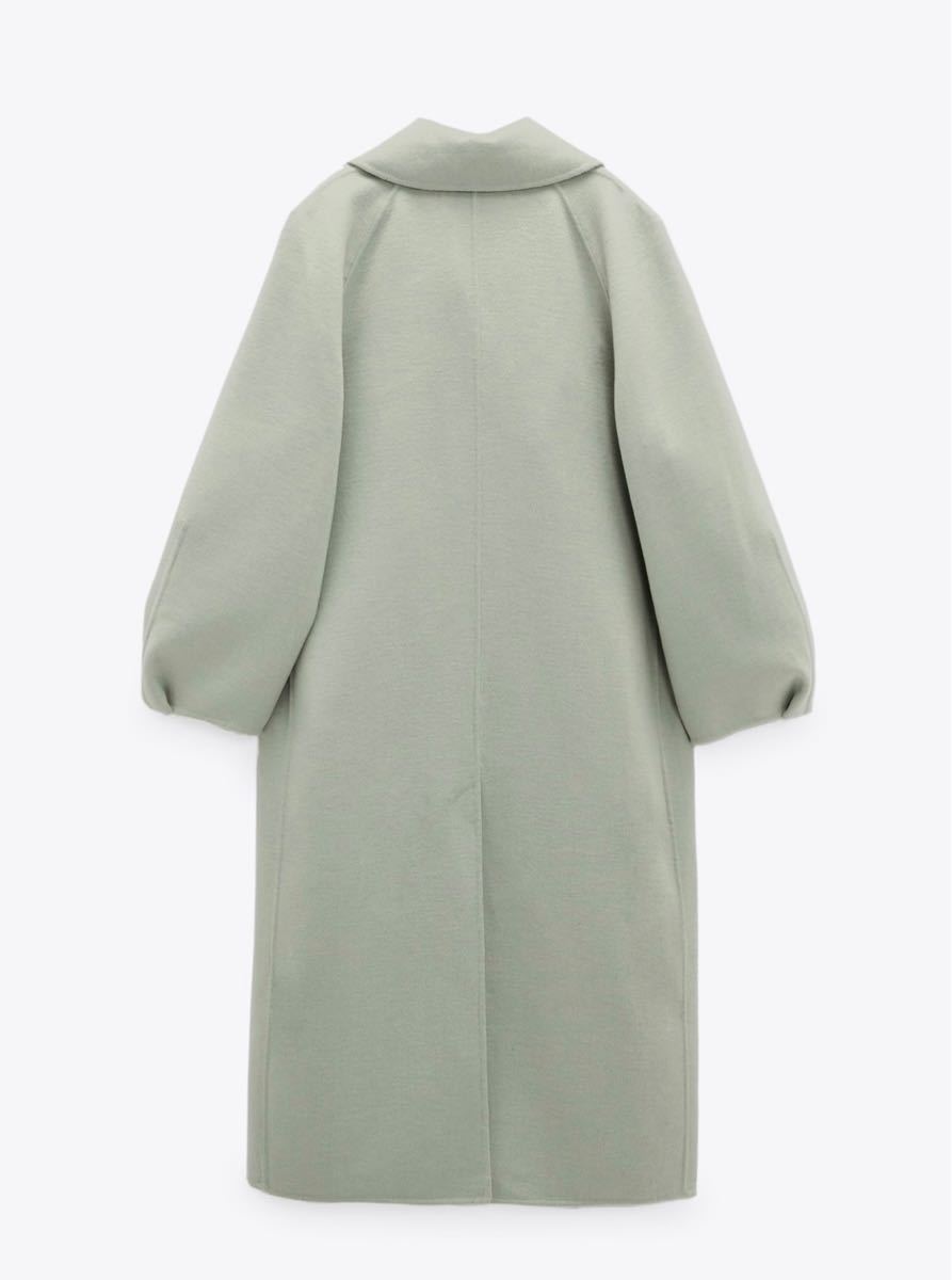 新品タグ付定価2万円 ZARA ウールオーバーサイズコート ペール 新品タグ付定価2万円 ZARA ウールオーバーサイズコート ペール