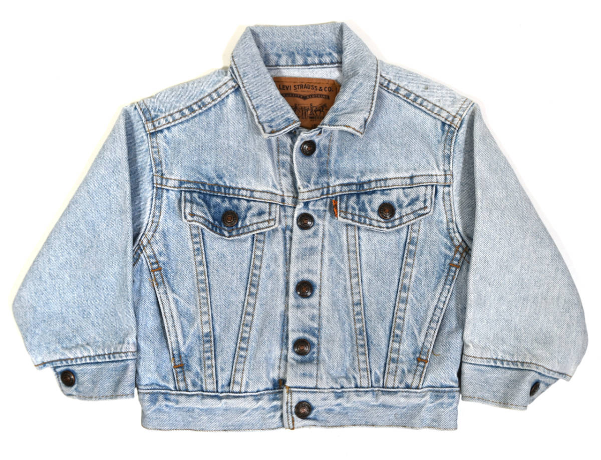 USA製 1992 LITTLE LEVI'S 72027 Denim jacket 3T オールドリーバイス デニムジャケット ジージャン キッズ ライトインディゴ ヴィンテージ