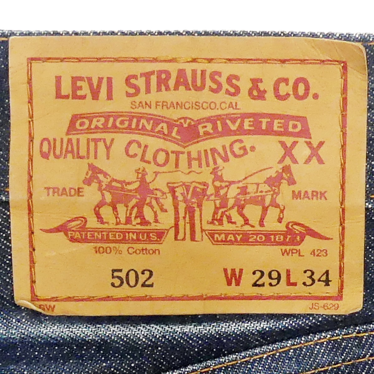 即決★リーバイス502XX★W29 ビンテージ復刻 ジーンズ Levis メンズ 赤耳 ビッグE デニム LVC ストレート セルビッチ パンツ 検索:501XX_画像8