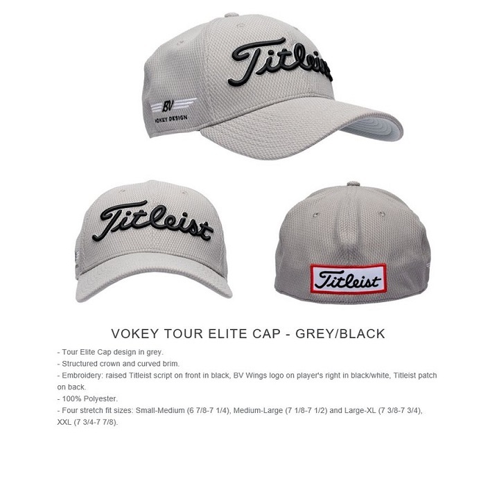日本未発売限定モデル！新品未使用！Titleist Vokey Tour Elite Cap Grey/Black M/L_画像2