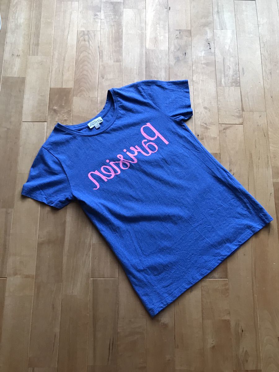 【美品】MAISON KITSUNE TEE メゾンキツネ Tシャツ Sサイズ Parisien パリジャン ロゴ