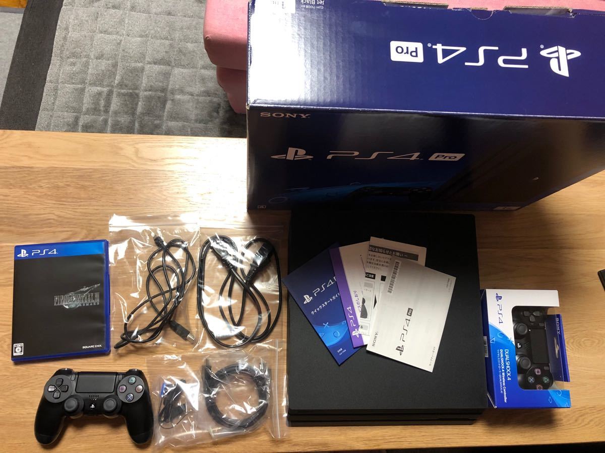 PS4 Pro SONY PlayStation PS4本体 新品コントローラー付き FF7 remake