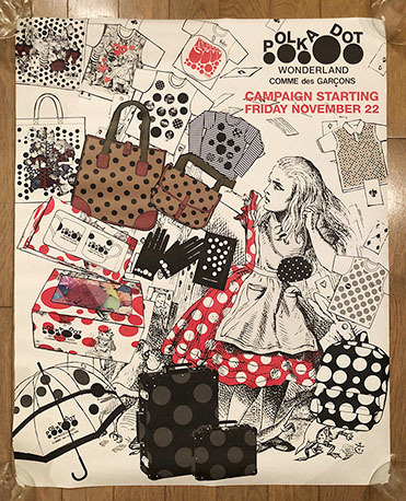 ◆COMME des GARCONS 新品 非売品 2013年 POLKA DOT WONDERLAND CAMPAIGN ポスター ポルカドット ワンダーランド コムデギャルソン