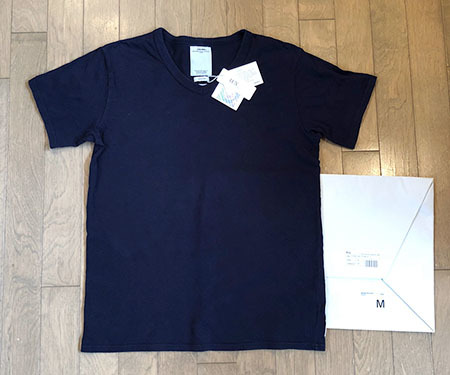 ◆VISVIM 美品 DOUBLE SCOOP V-NECK S/S (LUXSIC) NAVY-M 中村ヒロキ F.I.L. Exclusive VS0001673-03の画像1