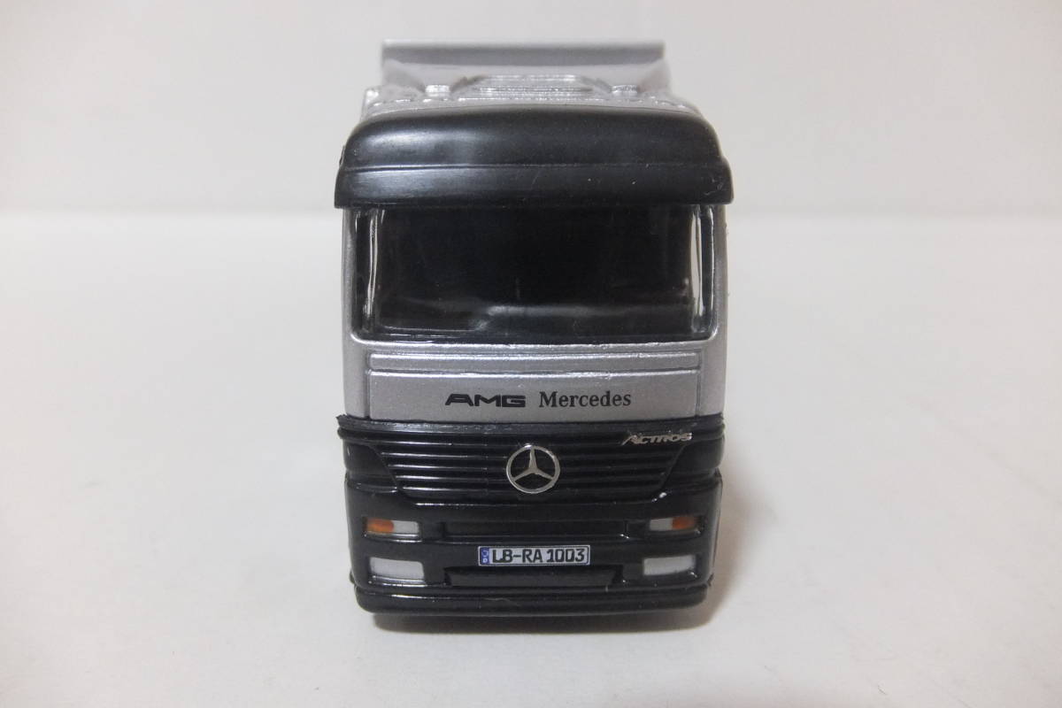 [ Mercedes Benz * Actros Transporter { team :AMG}] Schuco 1/87 HO gauge [ as good as new * not yet assembly not yet exhibition goods ]