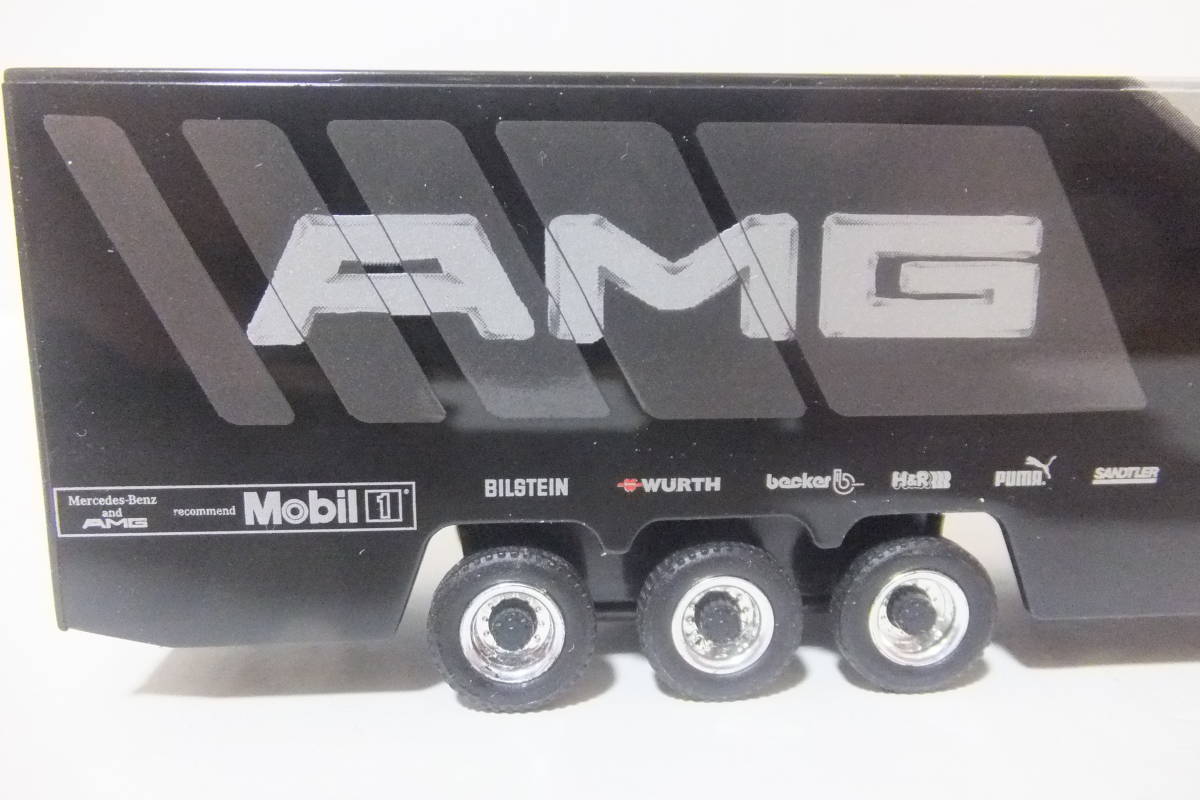 [ Mercedes Benz * Actros Transporter { team :AMG}] Schuco 1/87 HO gauge [ as good as new * not yet assembly not yet exhibition goods ]