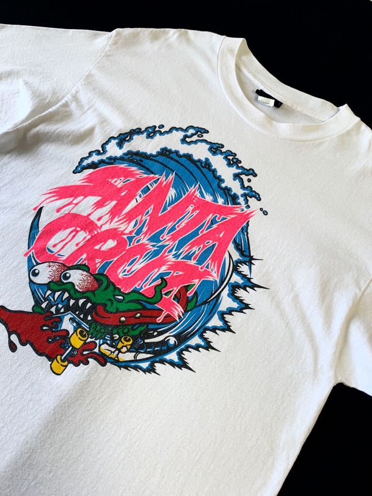 レア 90年代 ビンテージ NHS SANTA CRUZ サンタクルーズ ジムフィリップス 半袖Tシャツ メキシコ製 スケートT スケボー VINTAGE 90's_画像7