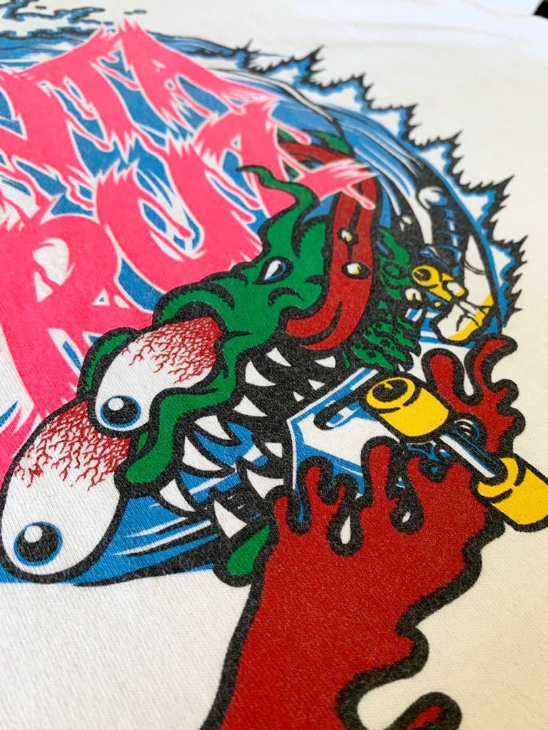 レア 90年代 ビンテージ NHS SANTA CRUZ サンタクルーズ ジムフィリップス 半袖Tシャツ メキシコ製 スケートT スケボー VINTAGE 90's_画像6