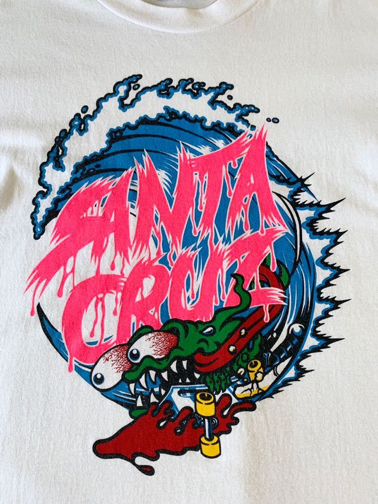 レア 90年代 ビンテージ NHS SANTA CRUZ サンタクルーズ ジムフィリップス 半袖Tシャツ メキシコ製 スケートT スケボー VINTAGE 90's_画像5