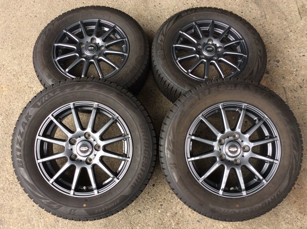 誠実 スタッドレス バリ山 VRX2 ブリザック ブリヂストン 中古 タイヤ