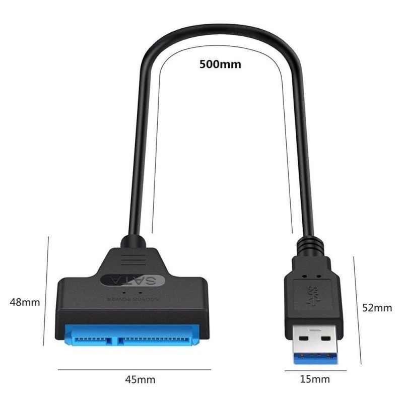 USB 3.0対応 プラグ＆プレイ対応 2.5インチHDD SSD をUSBで繋ぐ 22pin 変換アダプター バスパワー 設定不要 繋ぐだけでOK_画像7