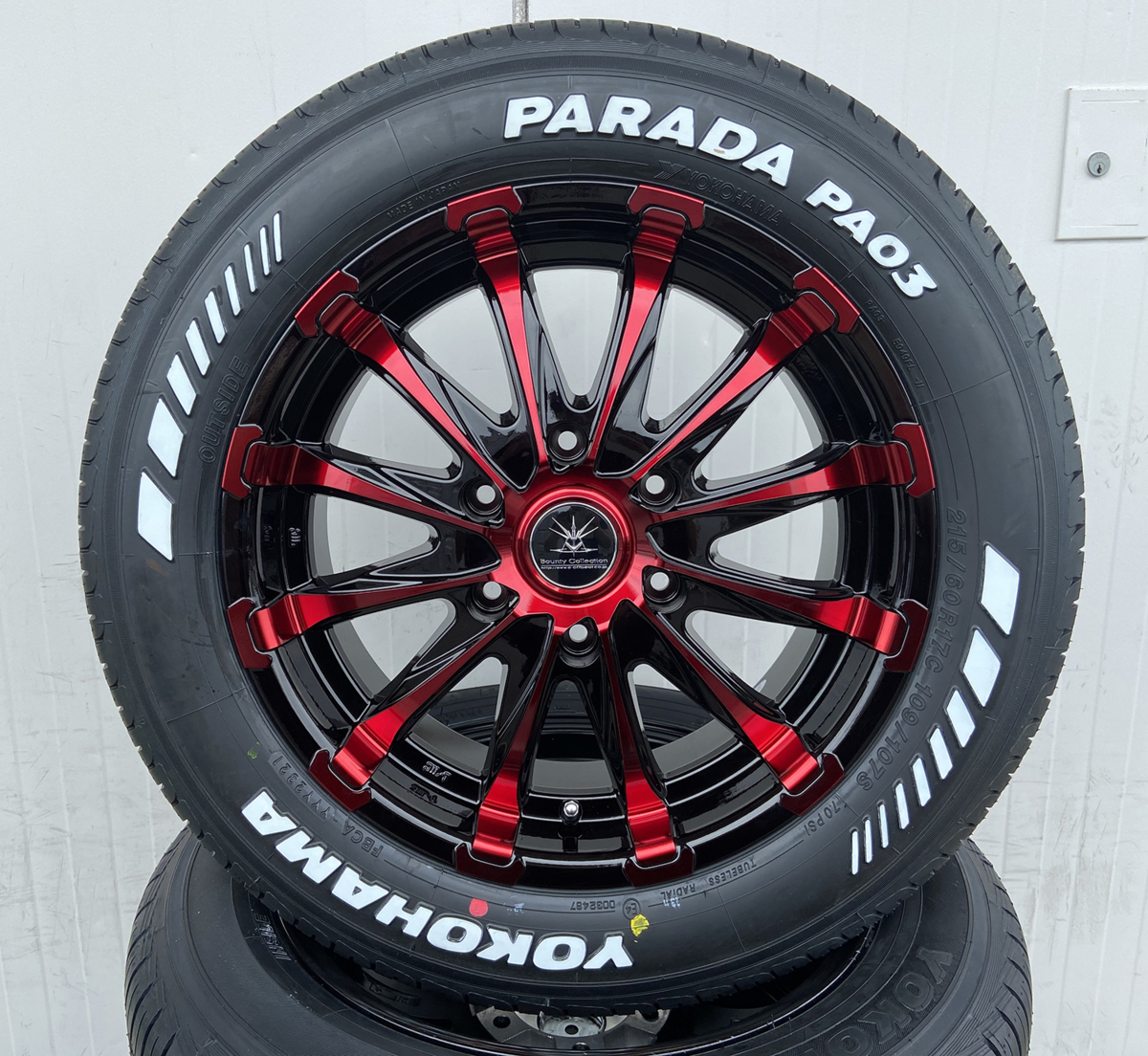 卸直営 17インチ 60R17 車検対応 ホワイトレター ヨコハマ タイヤホイールセット 215 パラダ 200 卸直営 17インチ 60R17 車検対応 ホワイトレター ヨコハマ タイヤホイールセット 215 パラダ 200