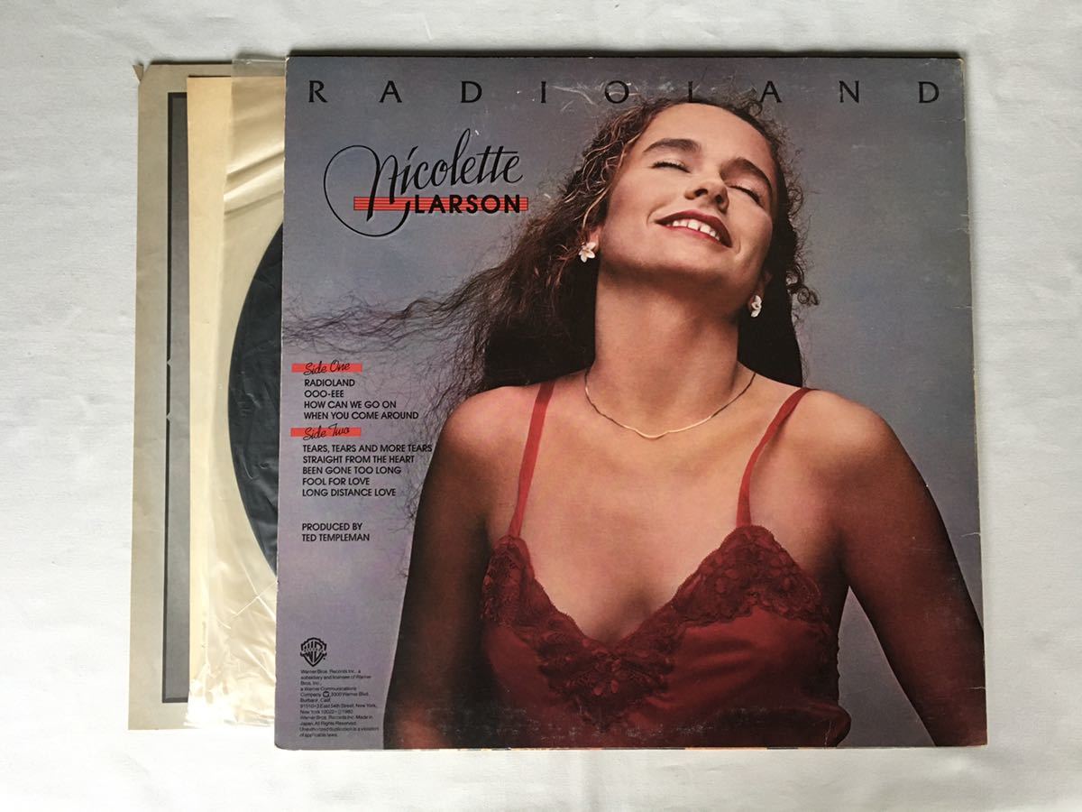 Nicolette Larson / Radioland LP ワーナー P-10959W 1980年国内盤_画像2