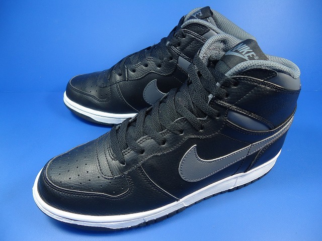 9650■美品 16年製 NIKE BIG HIGH ナイキ ビッグ ハイ 黒 グレー 26cm 品番 336608-014 ダンク エアフォース 北京 好きに