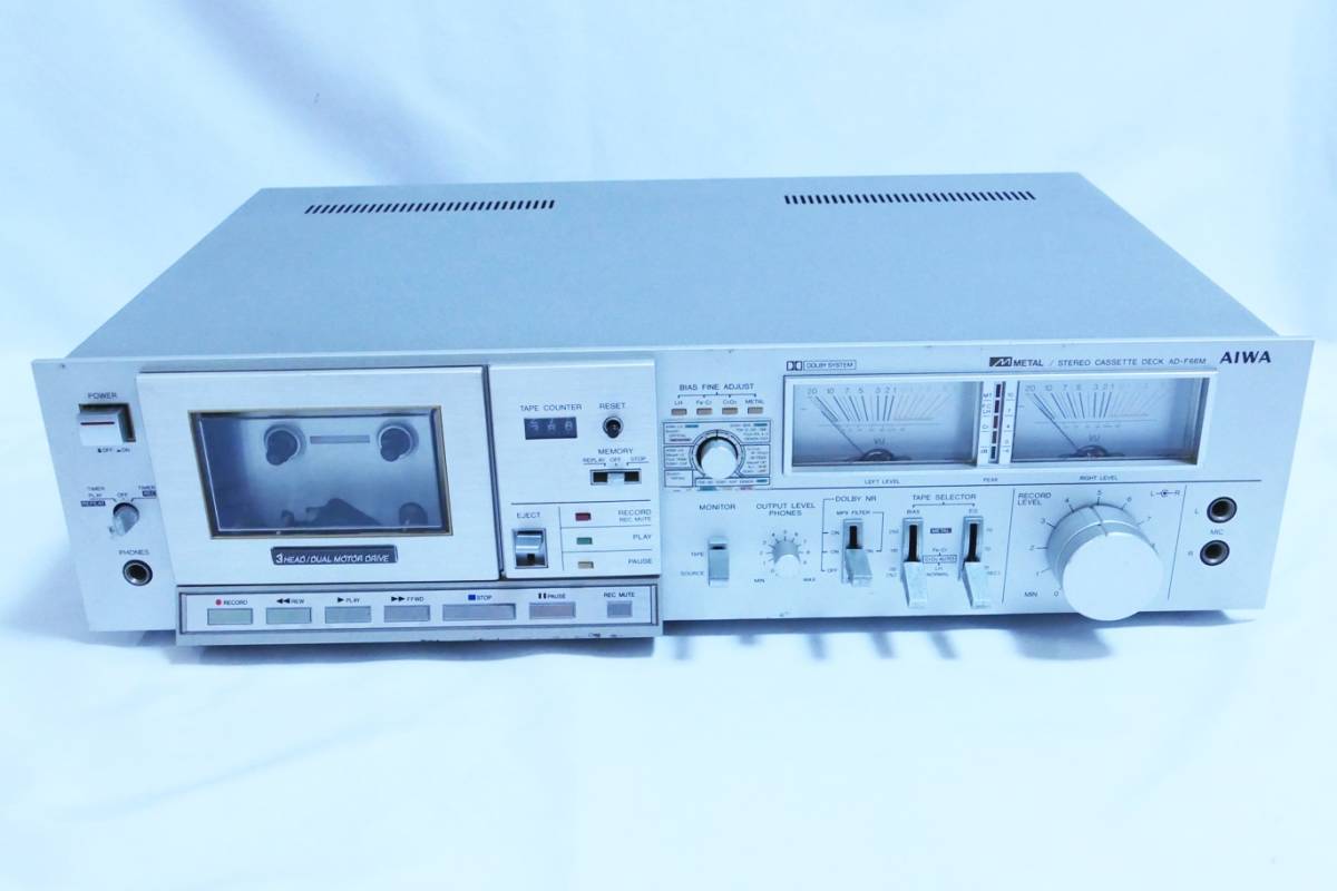 オーディオ機器 その他 アイワaiwa カセットデッキ AD-F50Mジャンク