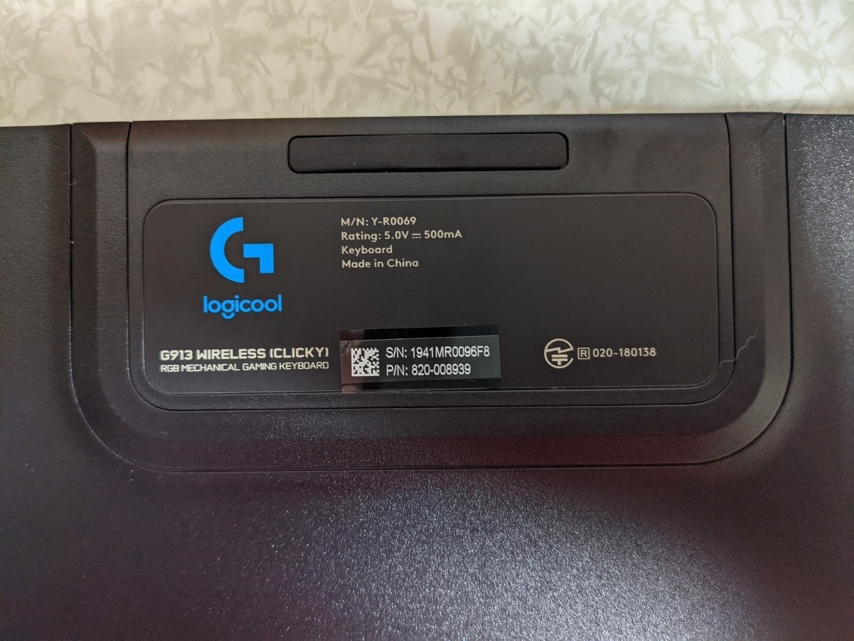 Logicool G ゲーミングキーボード、ゲーミングマウス ワイヤレス 箱無し 