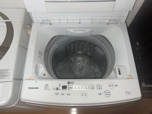 1年保証』 【実働品】TOSHIBA/東芝/4.5Kg全自動洗濯機/AW-45M5