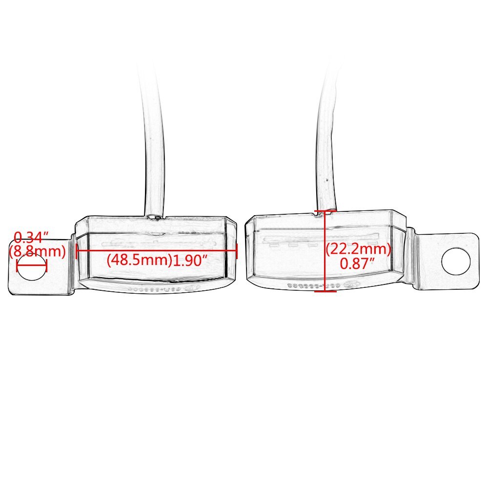 ハーレー ホンダ カフェレーサー スクーター ATV モトクロス 汎用 LED ウインカー ライト カスタム バイク アクセサリー パーツ_画像6