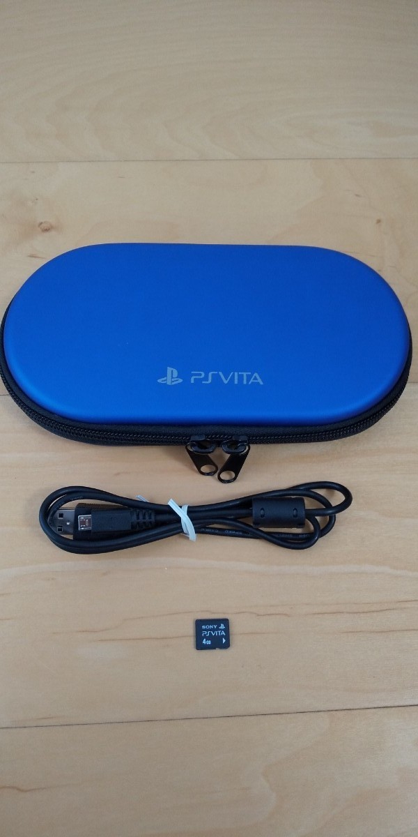 PS Vita PCH-2000 【本体】 /  メモリーカード4GB  /  マイクロUSBケーブル  /  薄型ポーチ
