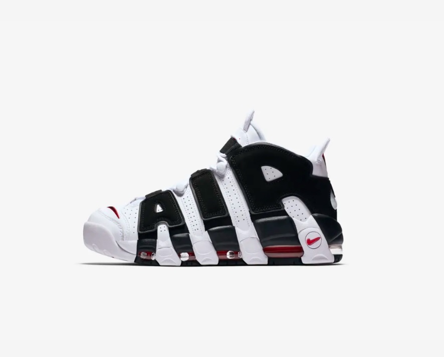 NIKE AIR MORE UPTEMPO US11.5 29.5cm white black versity red エアモアアップテンポ モアテン in your face