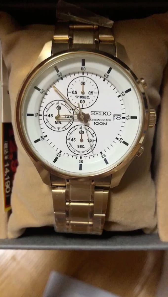 新品　SEIKO セイコー　クロノグラフ　クォーツ　腕時計