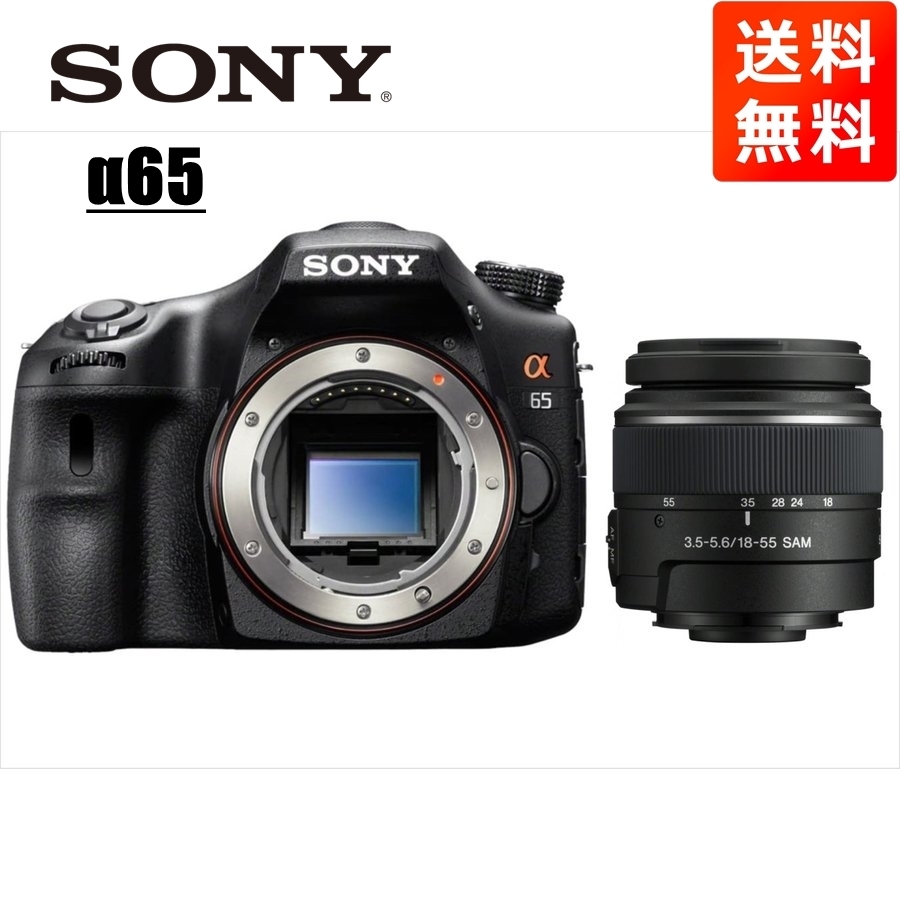 ソニー SONY α65 DT 18-55mm 標準 レンズセット デジタル一眼レフ カメラ 中古