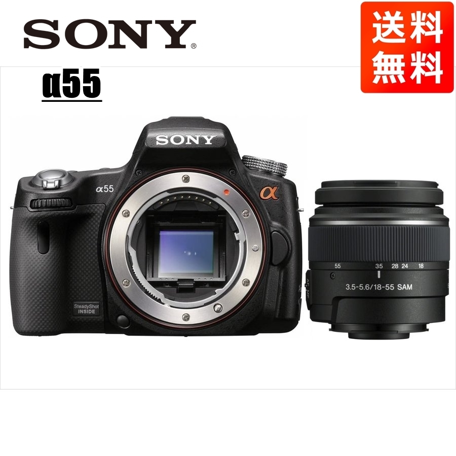 ソニー SONY α55 DT 18-55mm 標準 レンズセット デジタル一眼レフ カメラ 中古_画像1